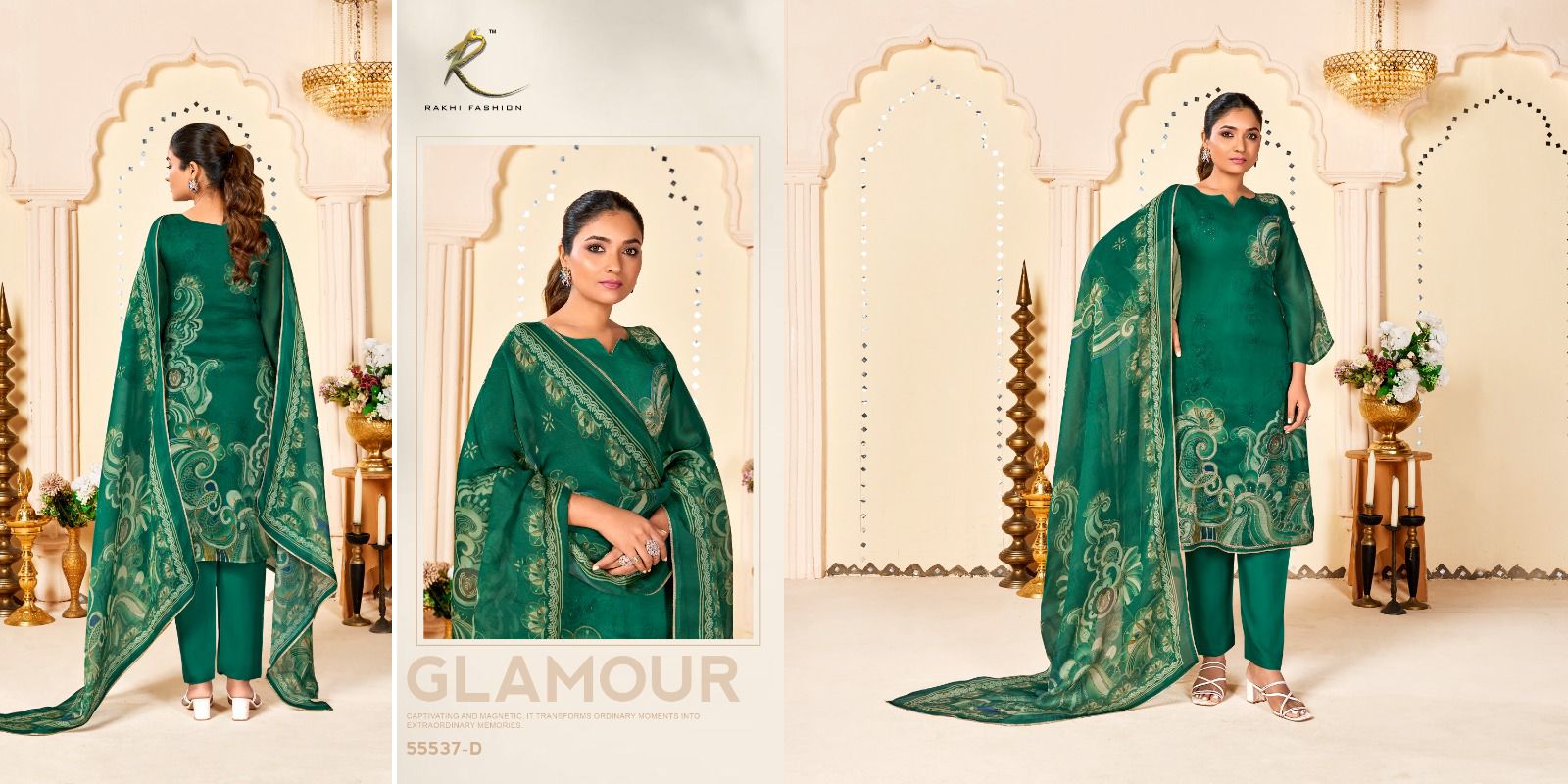 Ethnic Queen Rakhi Fashion Pure Viscose Pant Style Suits Wholesale Price