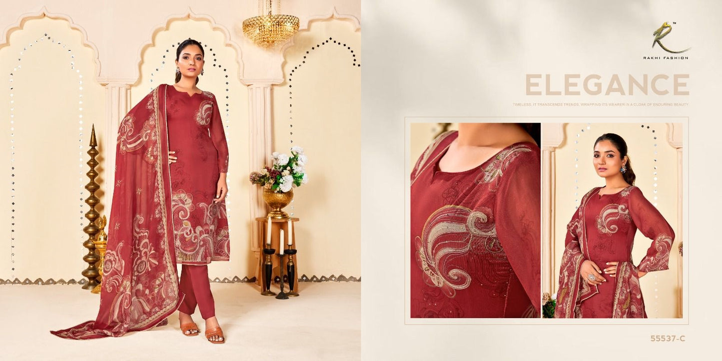 Ethnic Queen Rakhi Fashion Pure Viscose Pant Style Suits Wholesale Price
