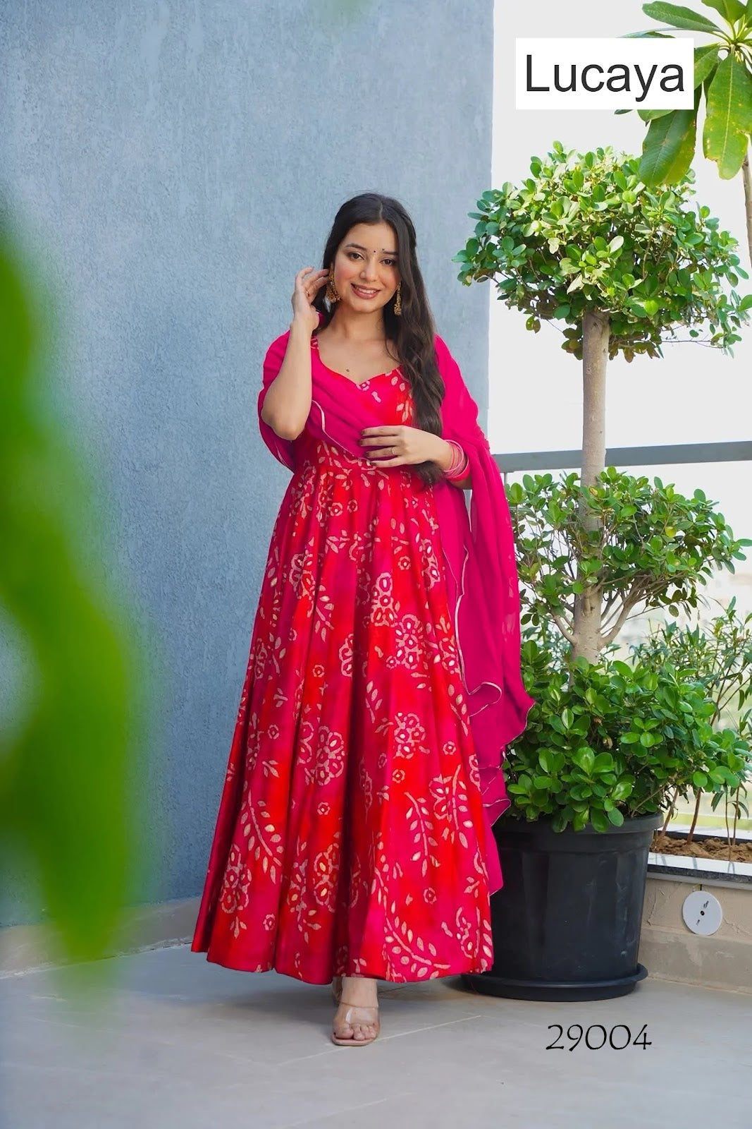 Ethnic Wear Vol 29 Lucaya Georgette One Piece Dress Wholesaler India