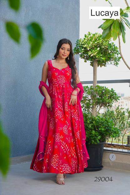 Ethnic Wear Vol 29 Lucaya Georgette One Piece Dress Wholesaler India