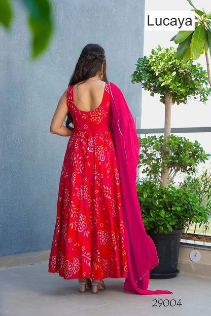 Ethnic Wear Vol 29 Lucaya Georgette One Piece Dress Wholesaler India