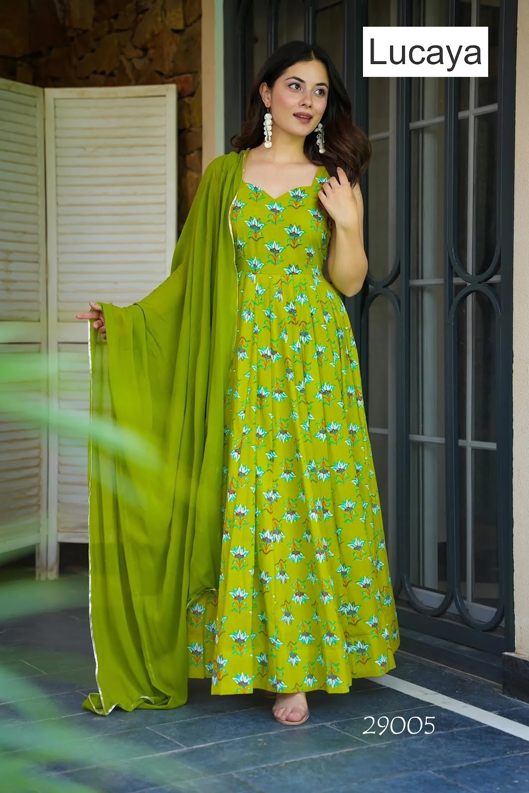 Ethnic Wear Vol 29 Lucaya Georgette One Piece Dress Wholesaler India