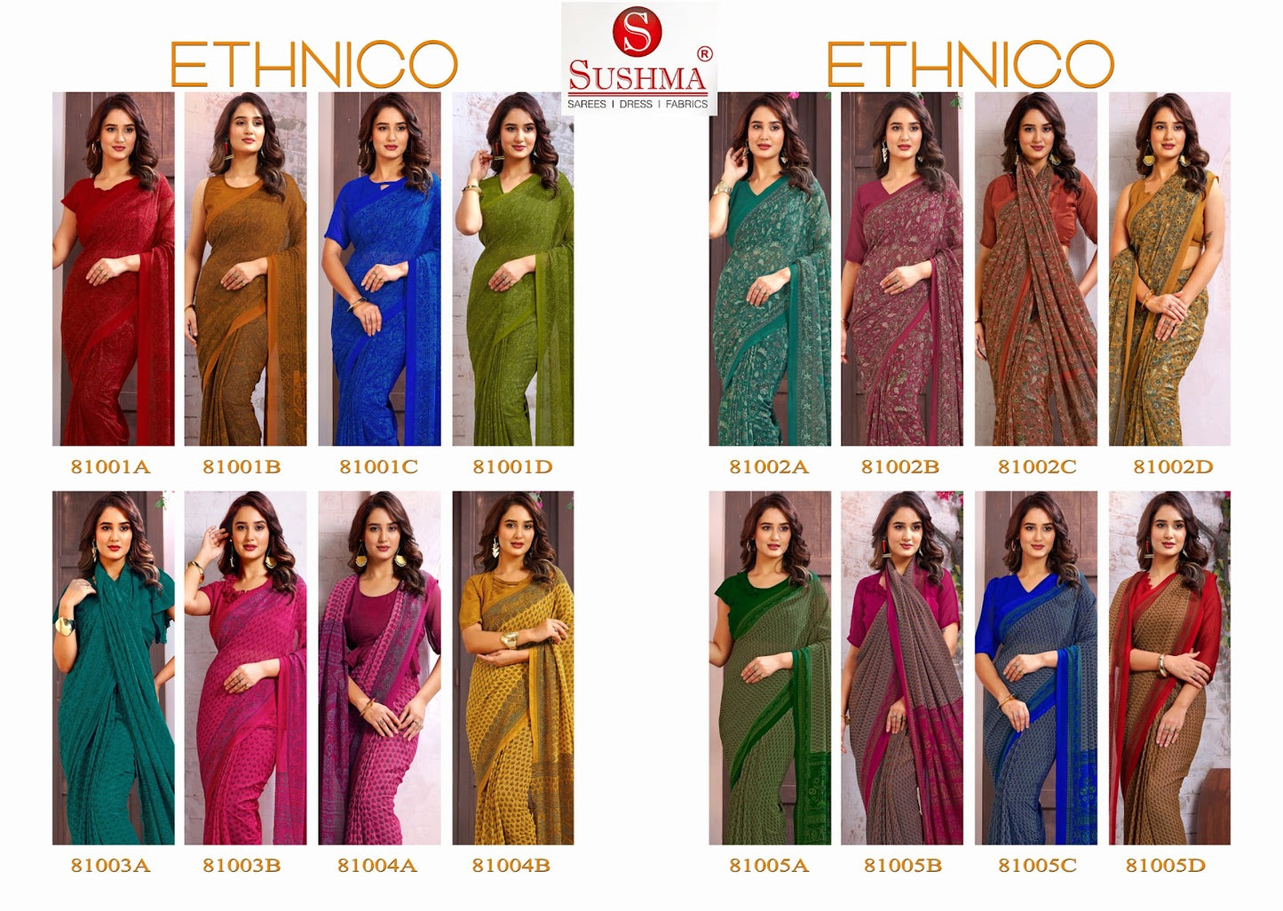 Ethnico Sushma Sarees Supplier