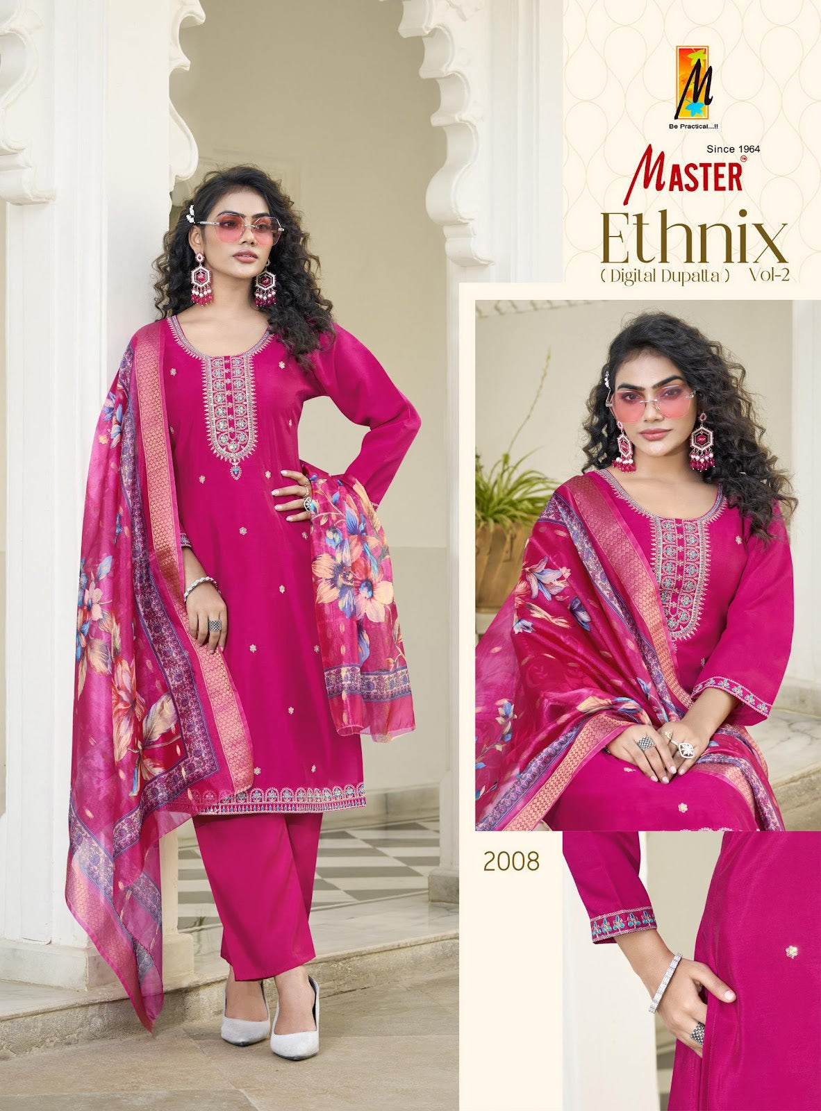 Ethnix Vol 2 Master Roman Readymade Pant Style Suits Supplier India