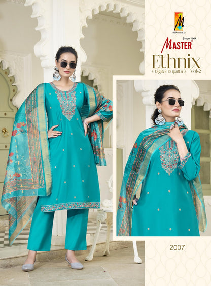 Ethnix Vol 2 Master Roman Readymade Pant Style Suits Supplier India