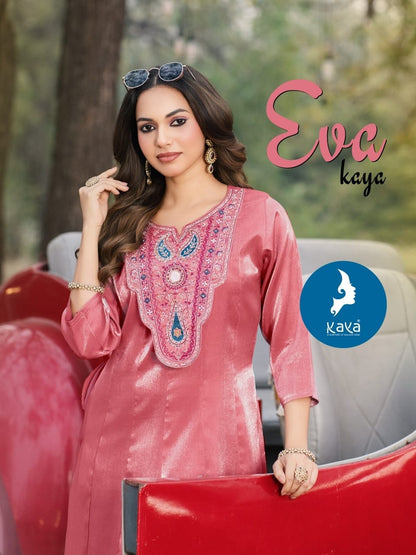 Eva Kaya Roman Glass A-Line Kurti Manufacturer Ahmedabad