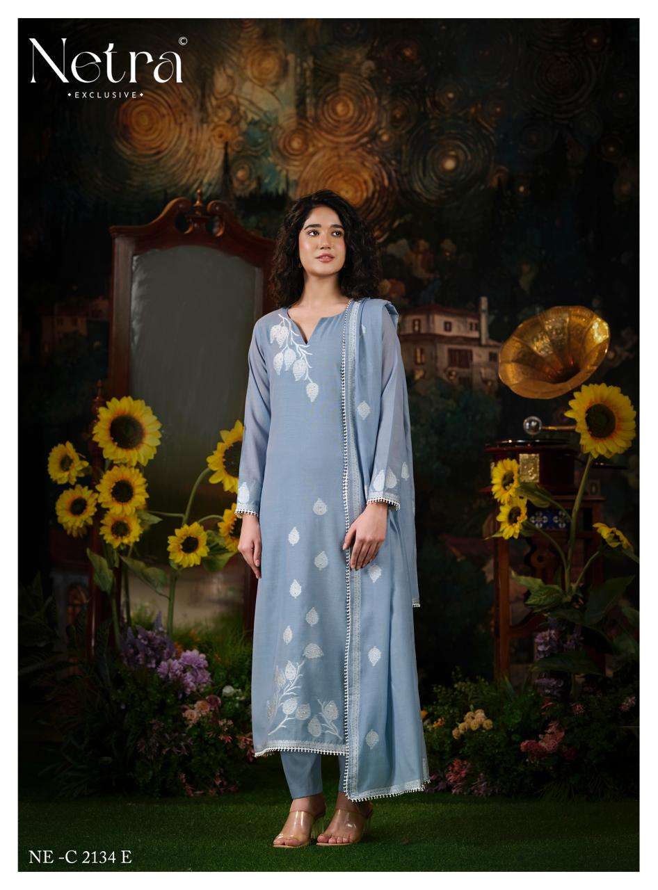 Eva Netra Banarasi Pant Style Suits Supplier India