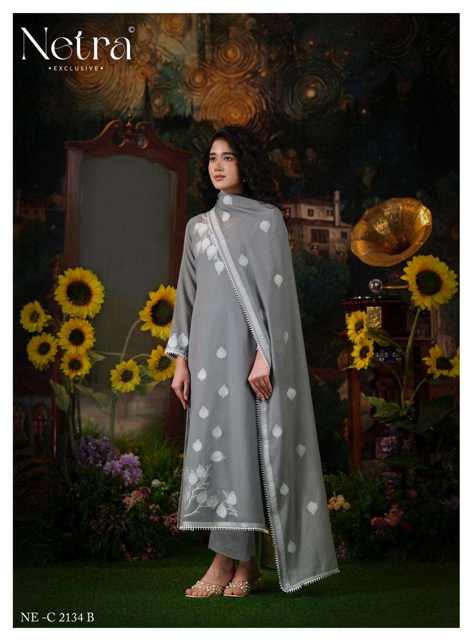 Eva Netra Banarasi Pant Style Suits Supplier India