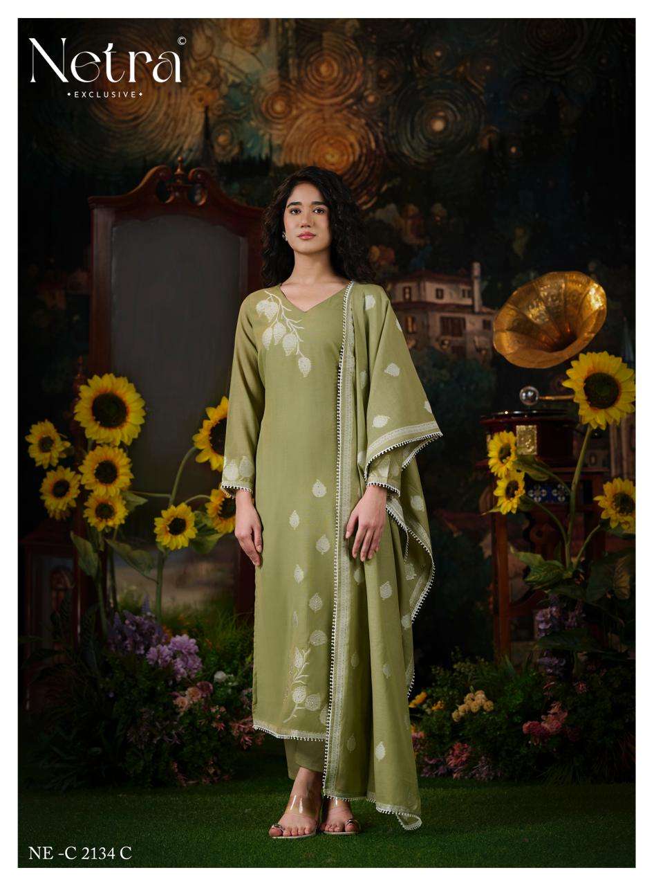 Eva Netra Banarasi Pant Style Suits Supplier India