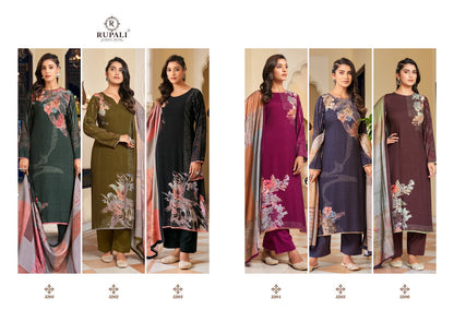 Evania Rupali Jaam Satin Pant Style Suits Exporter