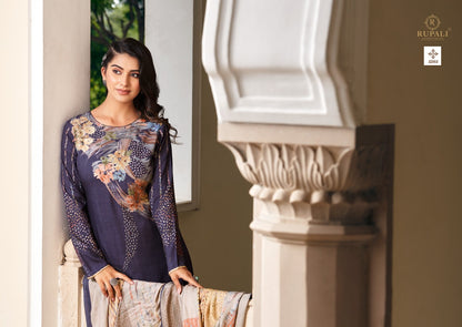 Evania Rupali Jaam Satin Pant Style Suits Exporter