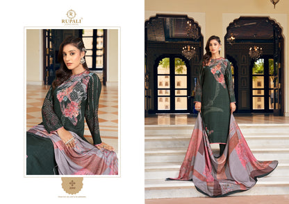 Evania Rupali Jaam Satin Pant Style Suits Exporter