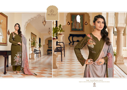 Evania Rupali Jaam Satin Pant Style Suits Exporter