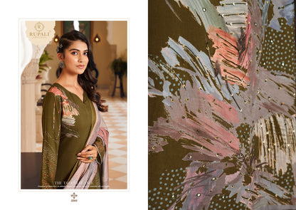 Evania Rupali Jaam Satin Pant Style Suits Exporter