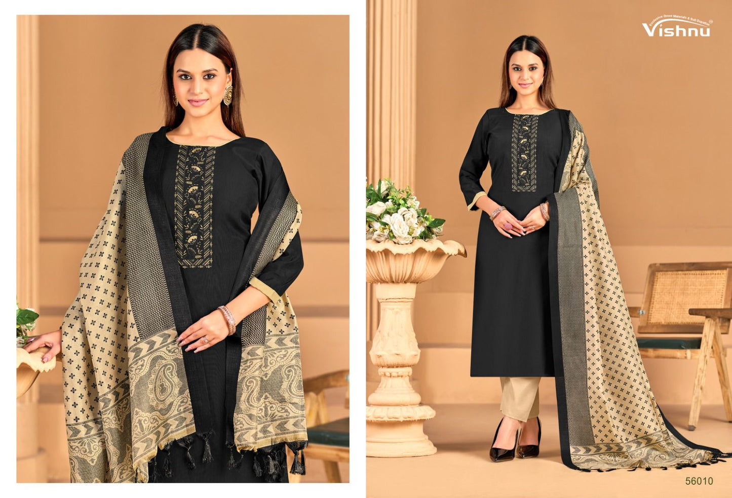 Evanka Vol 14 Vishnu Impex Roman Silk Pant Style Suits Supplier India