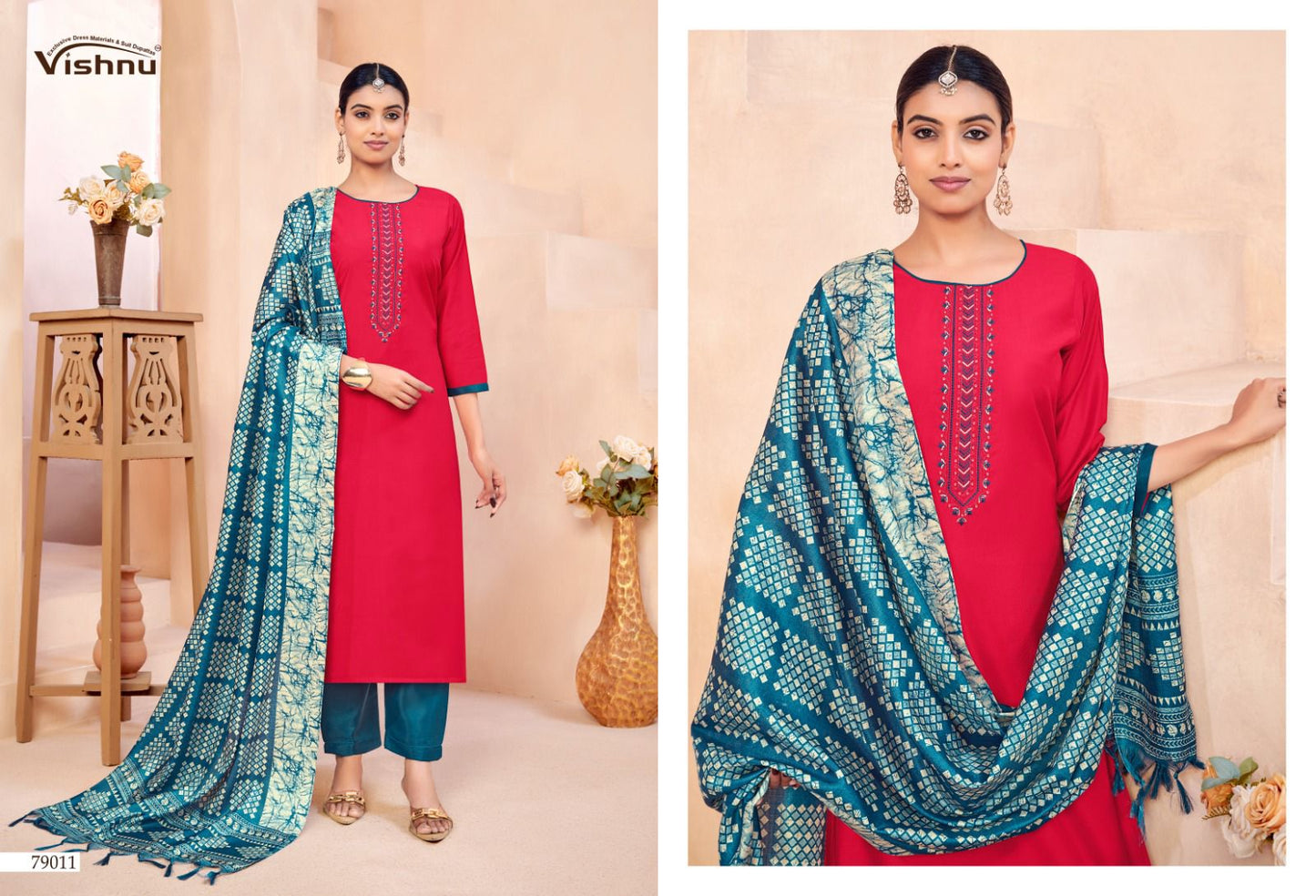 Evanka Vol 15 Vishnu Impex Roman Silk Pant Style Suits Supplier Ahmedabad