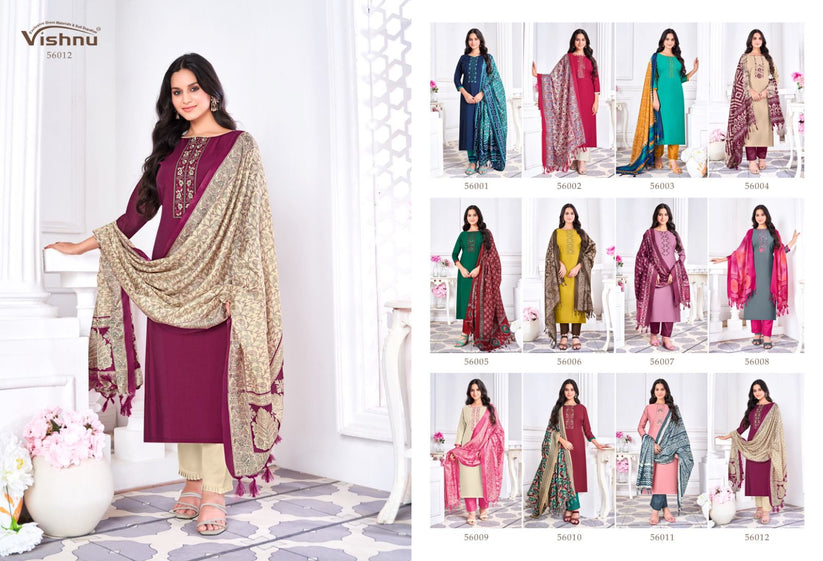 Evanka Vol 7 Vishnu Impex Roman Silk Pant Style Suits Supplier India ...