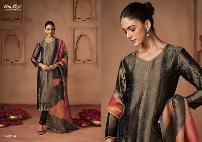 Evara Omtex Silk Jacquard Pant Style Suits Wholesale