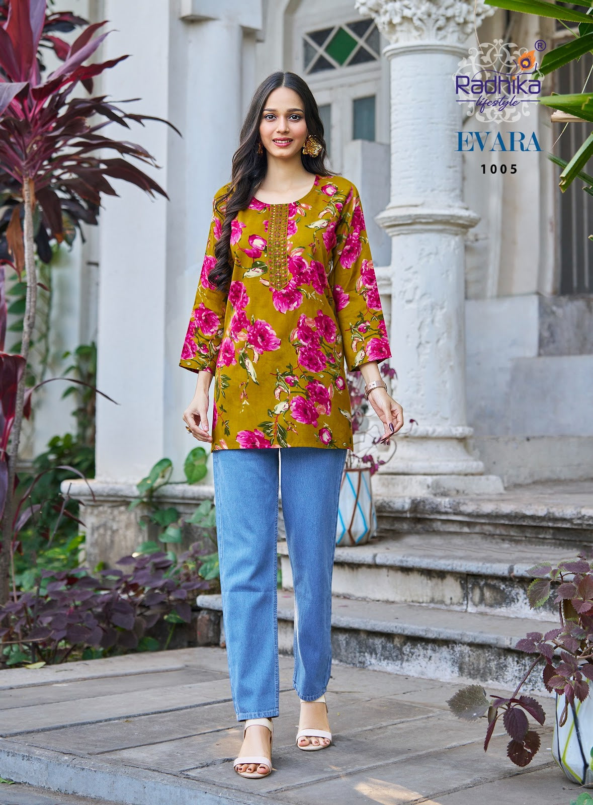 Evara Vol 1 Radhika Lifestyle Reyon Short Kurtis Exporter