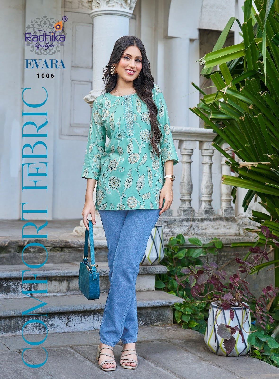 Evara Vol 1 Radhika Lifestyle Reyon Short Kurtis Exporter