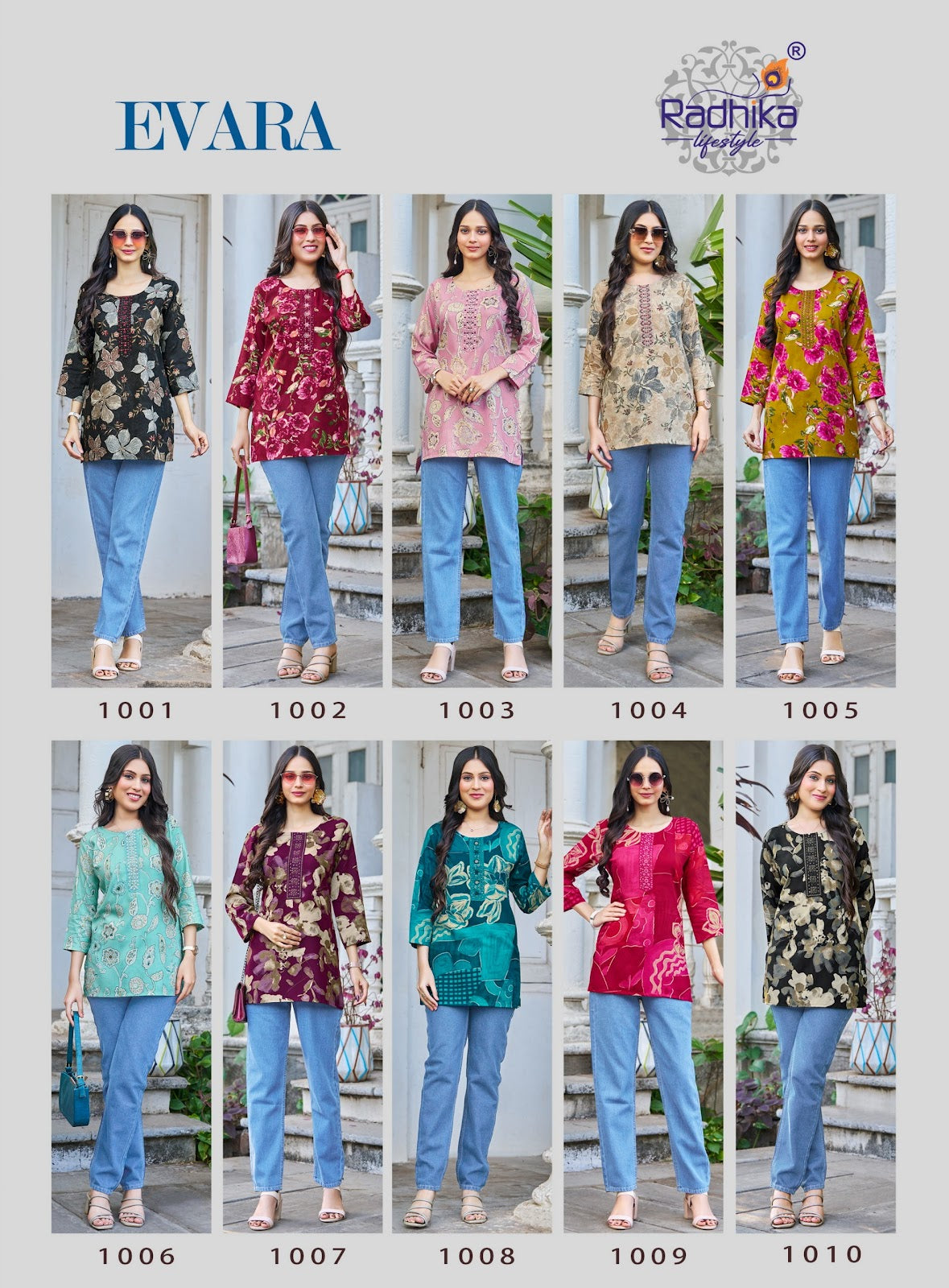 Evara Vol 1 Radhika Lifestyle Reyon Short Kurtis Exporter