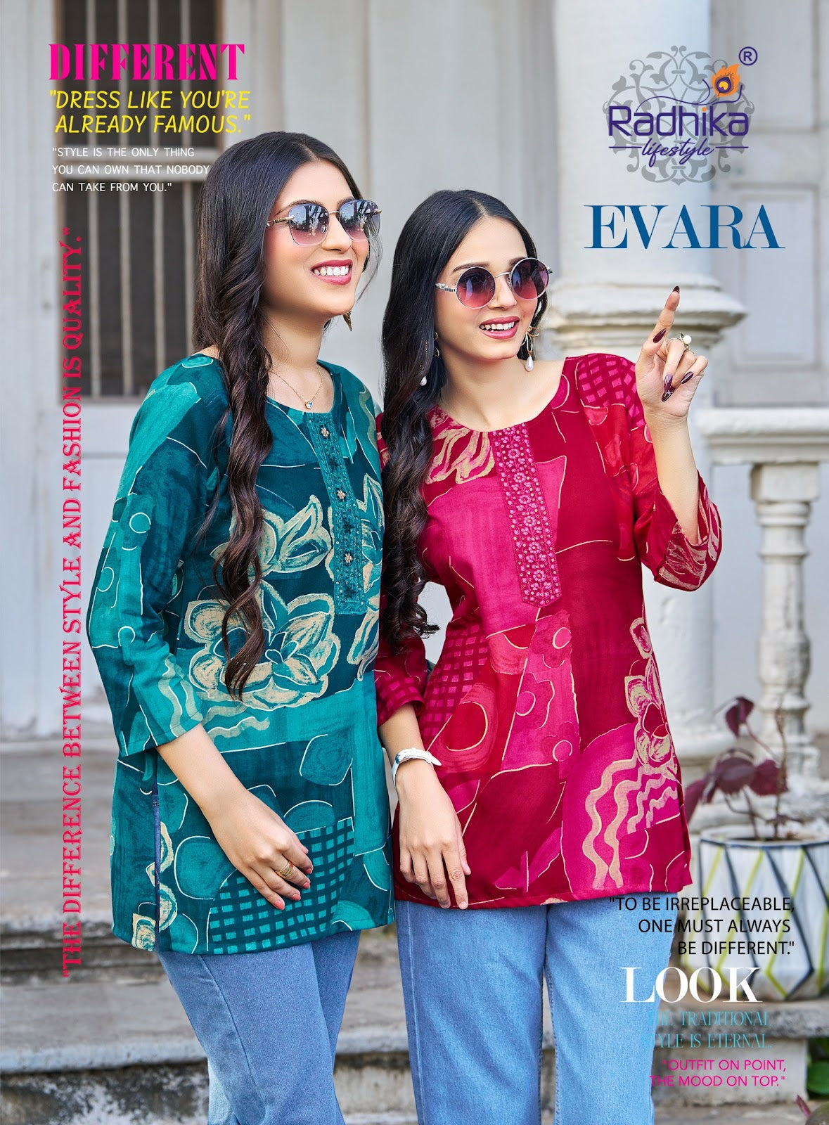 Evara Vol 1 Radhika Lifestyle Reyon Short Kurtis Exporter