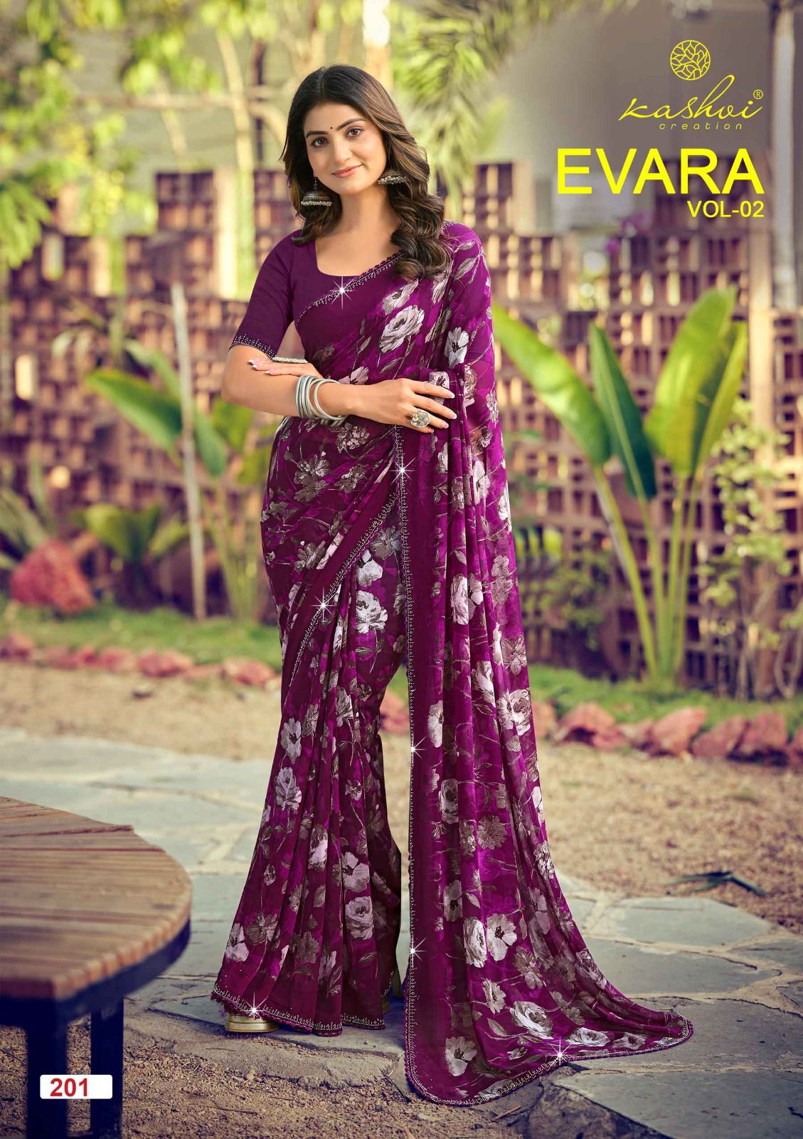 Evara Vol 2 Kashvi Creation Georgette Sarees Wholesale Price