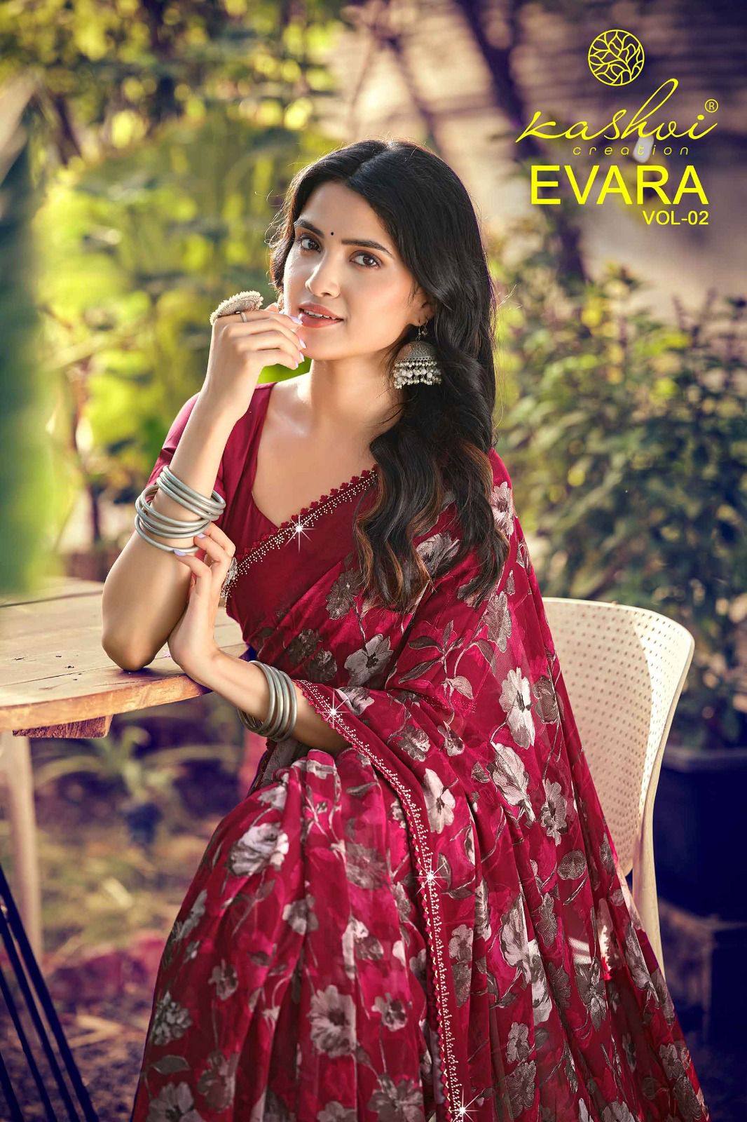 Evara Vol 2 Kashvi Creation Georgette Sarees Wholesale Price