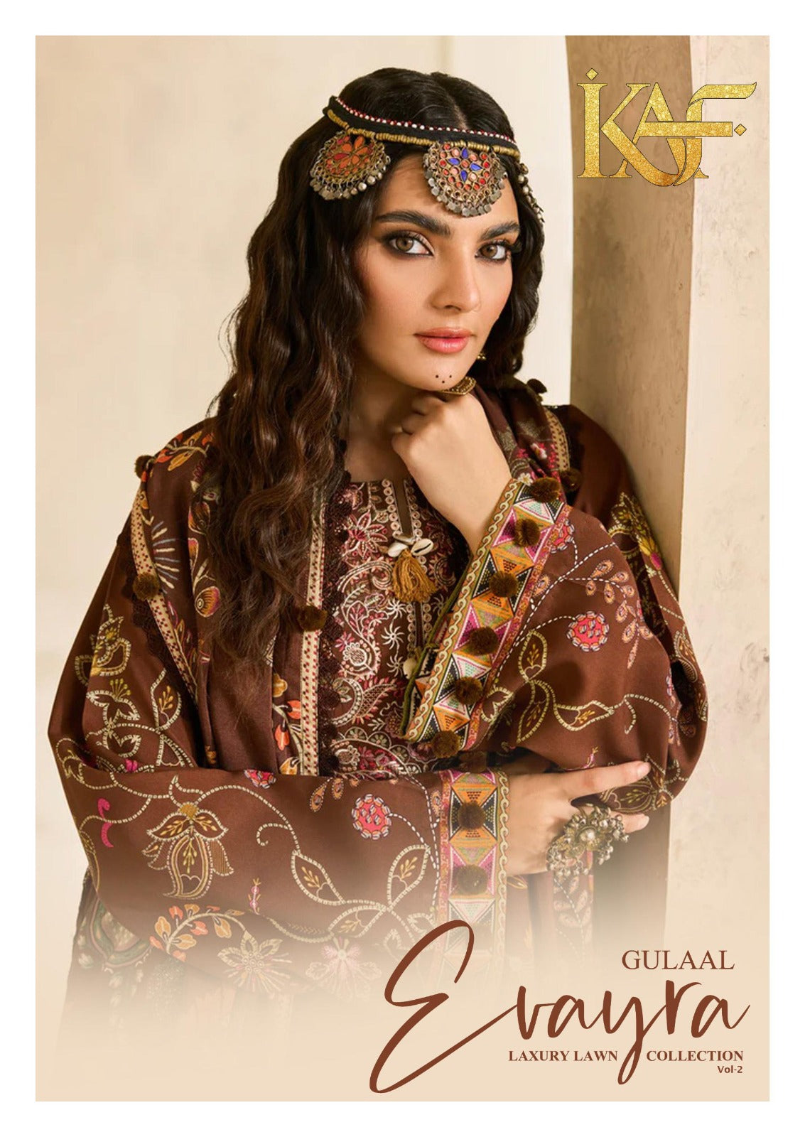 Evayra Gulaal Vol 2 Kaf Cotton Karachi Salwar Suits Supplier
