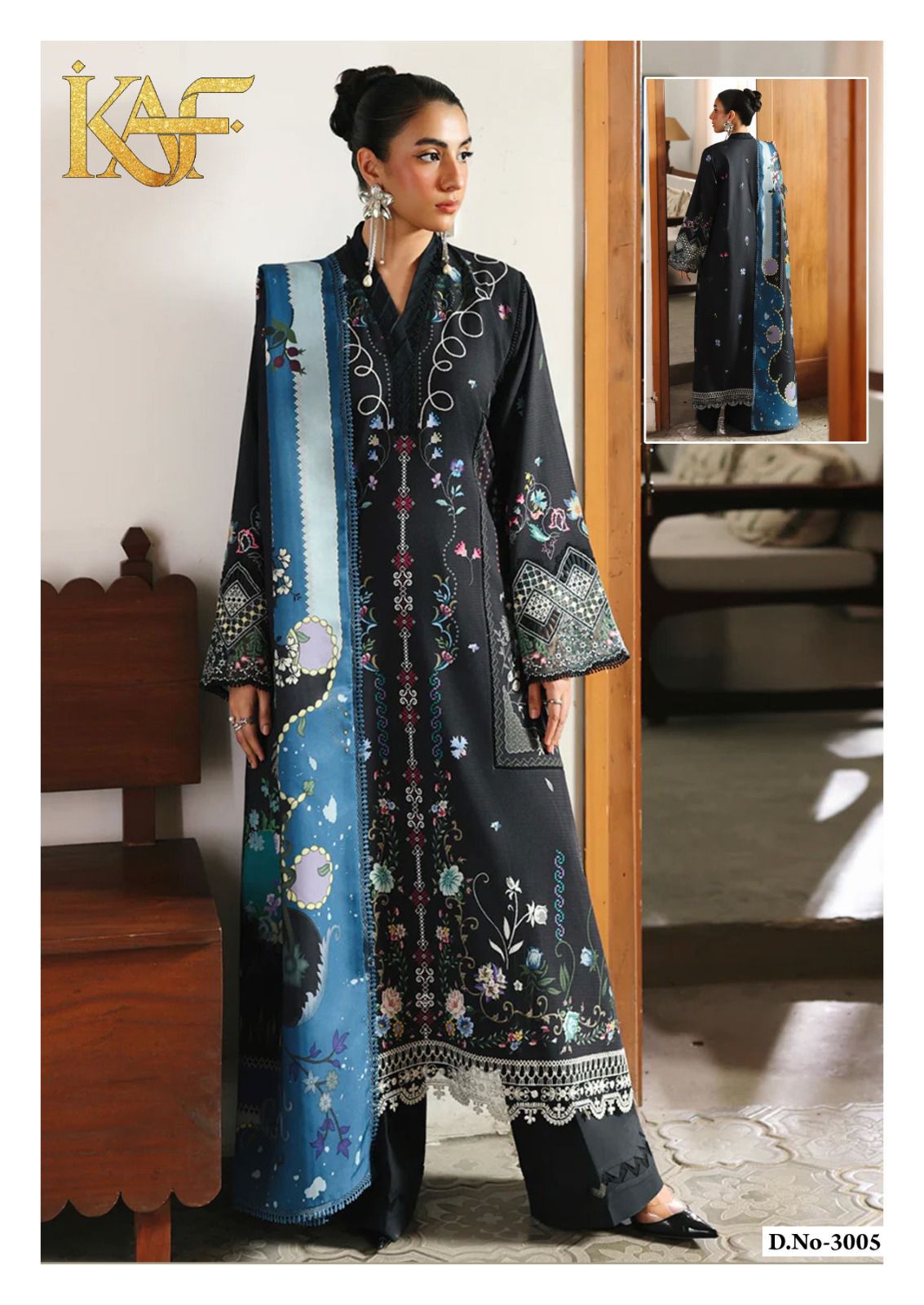 Evayra Gulaal Vol 3 Kaf Lawn Cotton Karachi Salwar Suits Supplier Ahmedabad