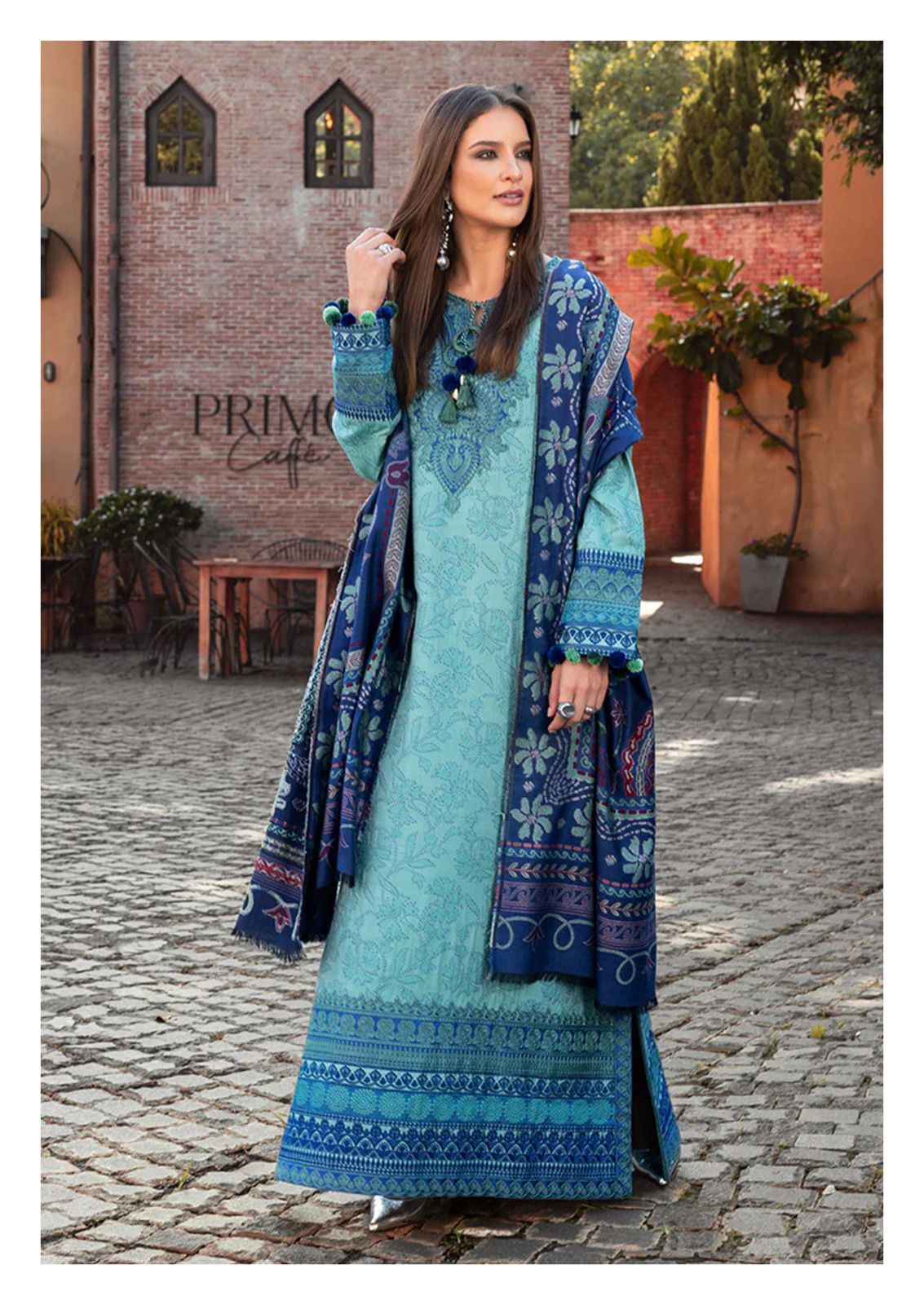 Evayra Gulaal Vol 3 Kaf Lawn Cotton Karachi Salwar Suits Supplier Ahmedabad