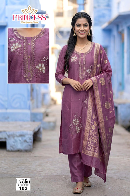 Evelin Princess Creation Vatican Readymade Pant Style Suits Wholesale Price