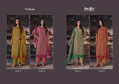 Evelynn Omtex Muslin Silk Pant Style Suits Supplier Ahmedabad