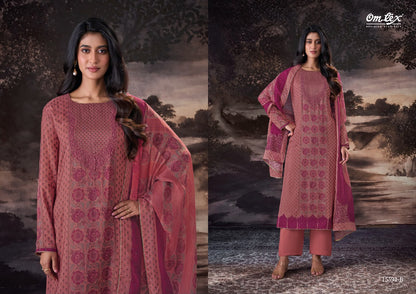 Evelynn Omtex Muslin Silk Pant Style Suits Supplier Ahmedabad