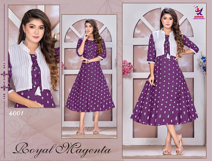 Ever After Mlm Kalash Lifestyle Rayon 14Kg Anarkali Kurtis Wholesale