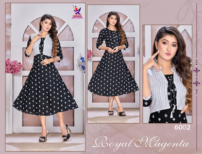 Ever After Mlm Kalash Lifestyle Rayon 14Kg Anarkali Kurtis Wholesale