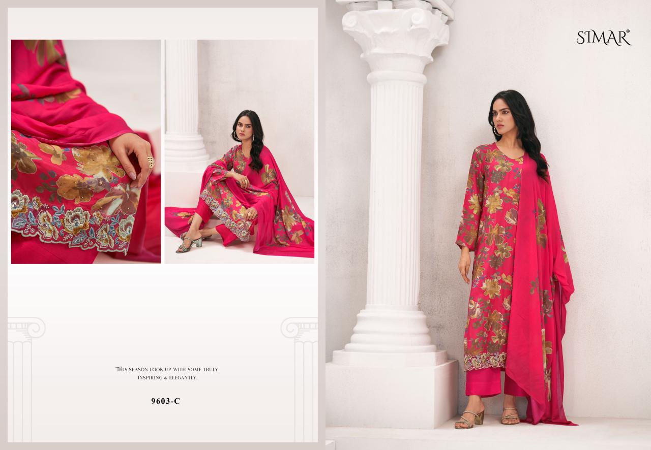 Everbloom Vol 2 Simar Viscose Muslin Pant Style Suits Exporter Gujarat