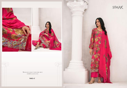Everbloom Vol 2 Simar Viscose Muslin Pant Style Suits Exporter Gujarat