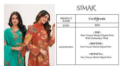 Everbloom Vol 2 Simar Viscose Muslin Pant Style Suits Exporter Gujarat