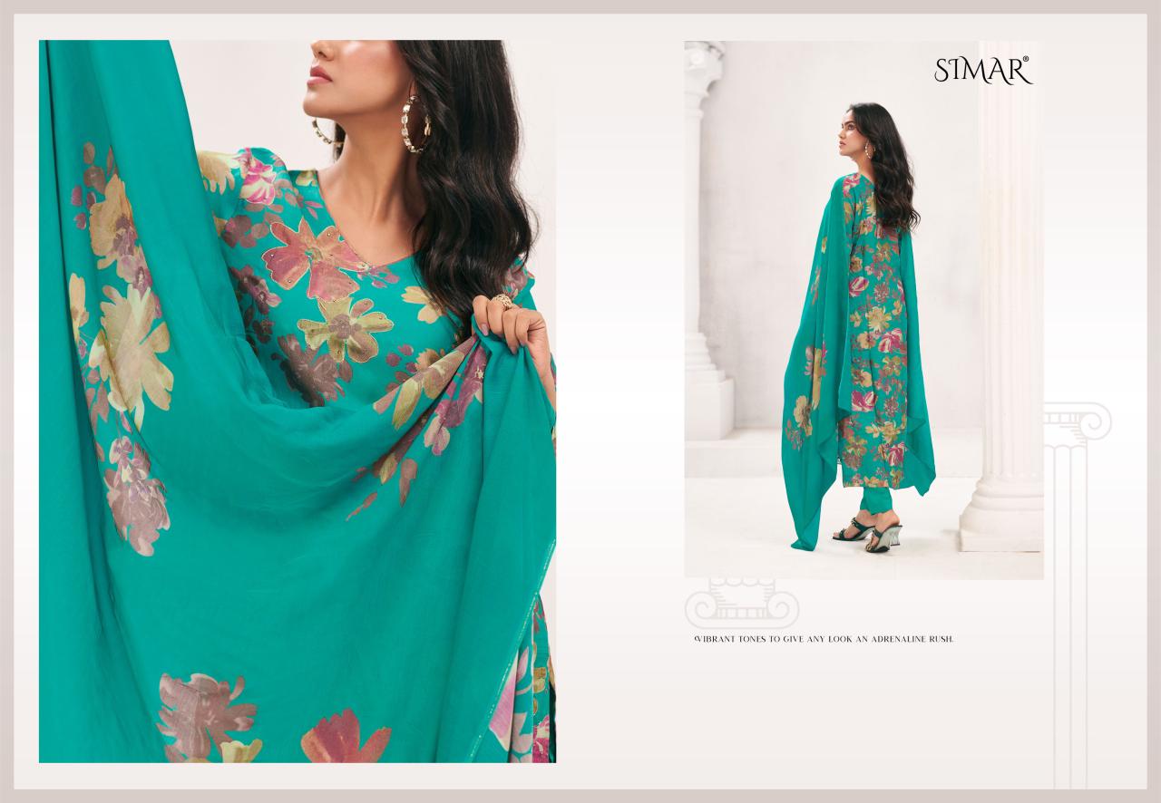 Everbloom Vol 2 Simar Viscose Muslin Pant Style Suits Exporter Gujarat