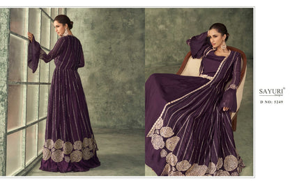 Evergreen Sayuri Georgette Indo Western Pair Supplier Gujarat