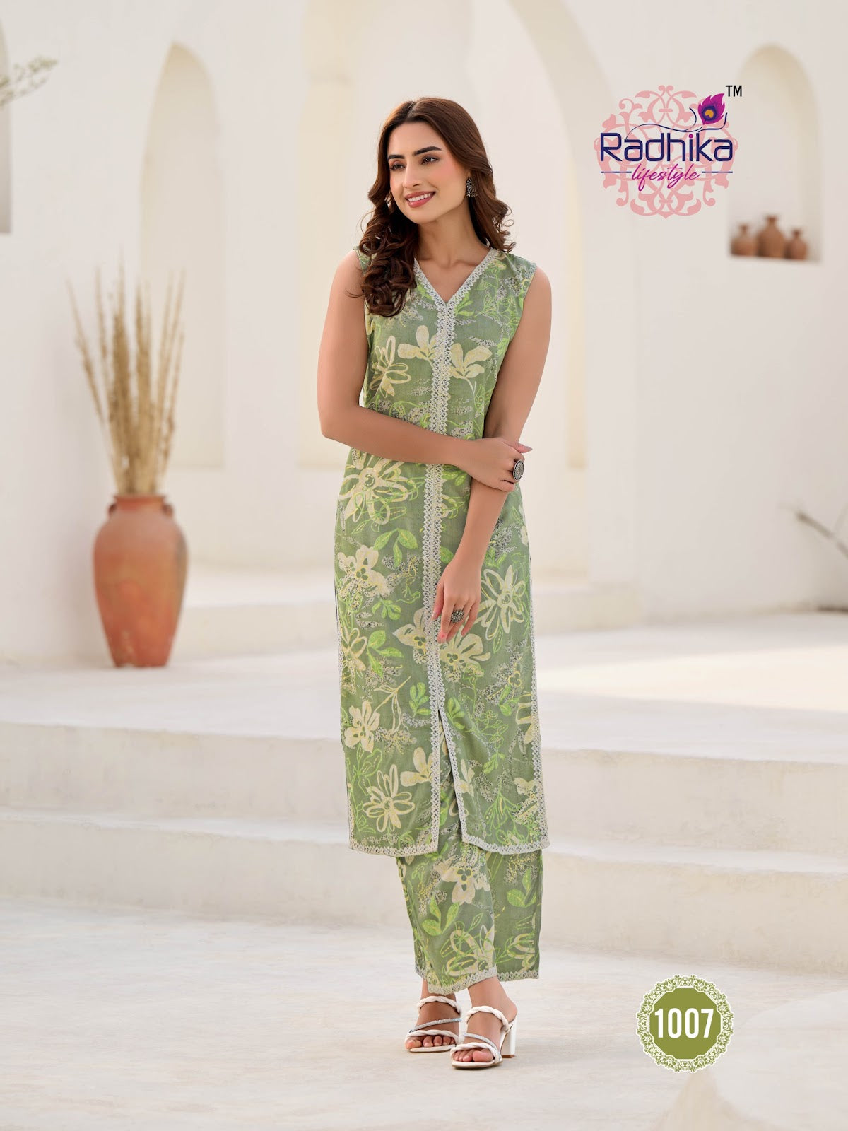 Evergreen Vol 1 Radhika Lifestyle Reyon Kurti Plazzo Set Manufacturer Ahmedabad