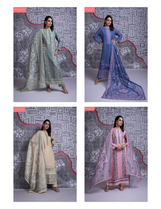 Everly 2 Naariti Linen Pant Style Suits Manufacturer Ahmedabad