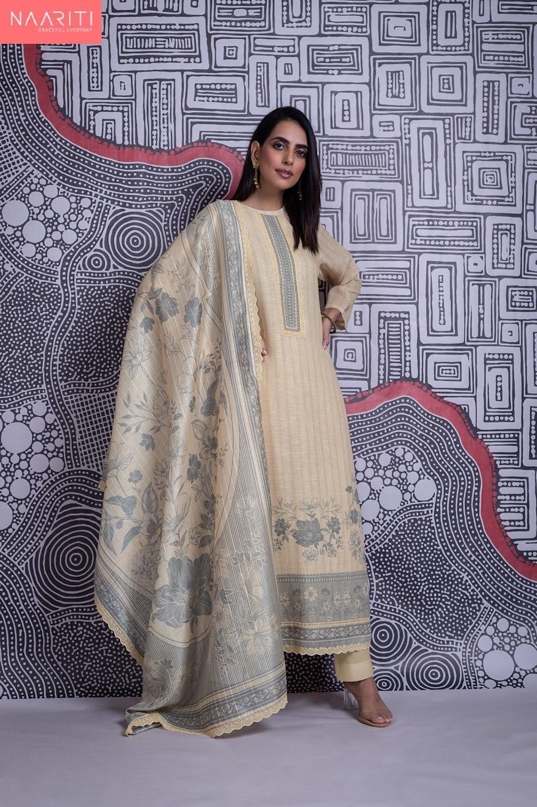 Everly 2 Naariti Linen Pant Style Suits Manufacturer Ahmedabad