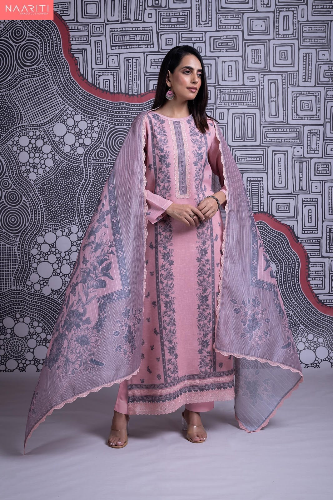 Everly 2 Naariti Linen Pant Style Suits Manufacturer Ahmedabad