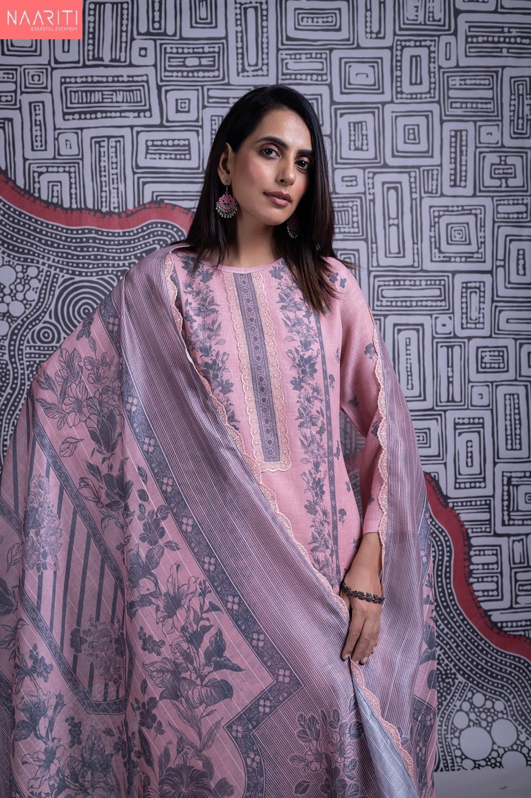 Everly 2 Naariti Linen Pant Style Suits Manufacturer Ahmedabad