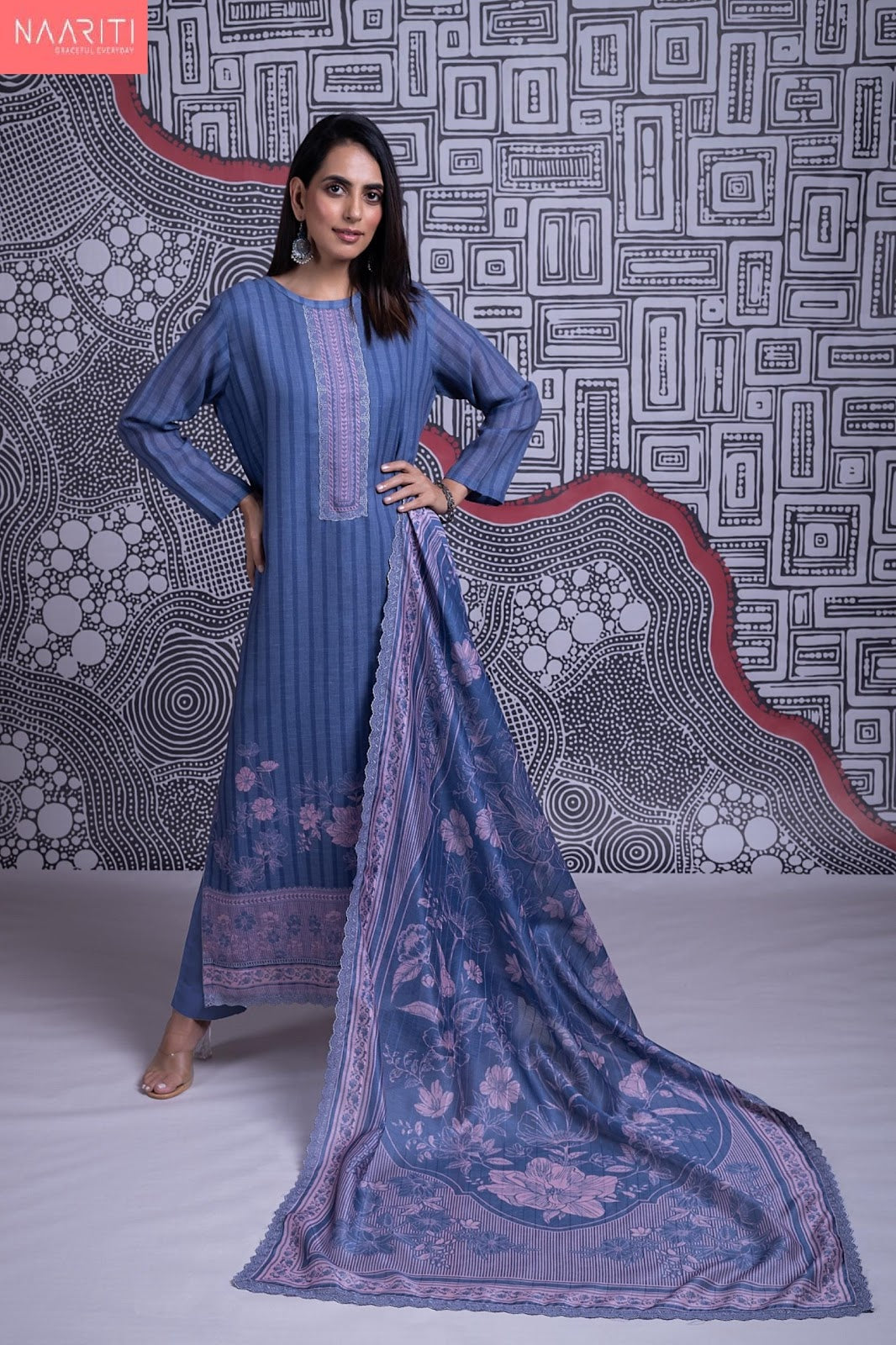 Everly 2 Naariti Linen Pant Style Suits Manufacturer Ahmedabad