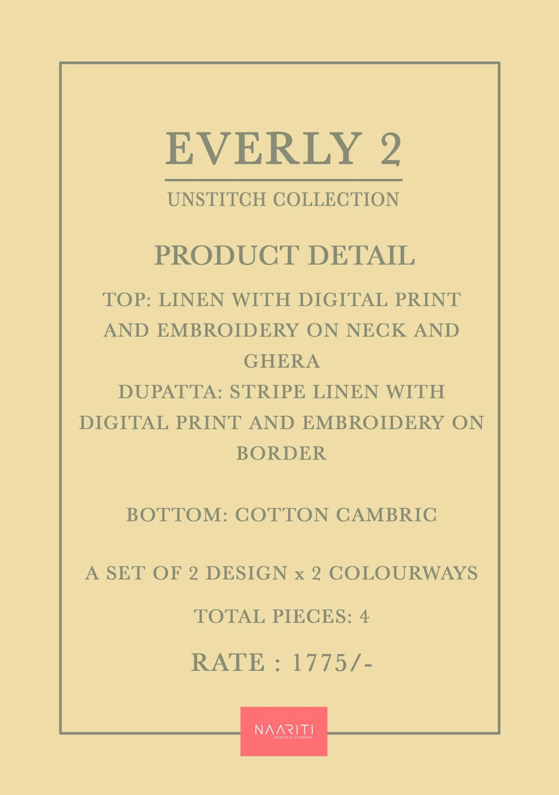Everly 2 Naariti Linen Pant Style Suits Manufacturer Ahmedabad
