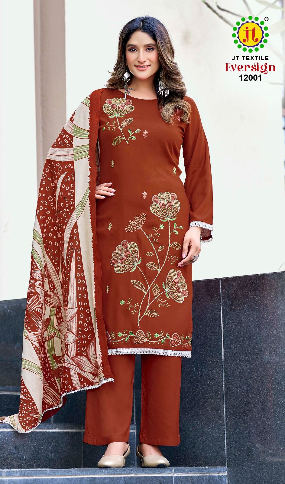Eversign Vol 12 Jt Rayon Pant Style Suits Manufacturer India