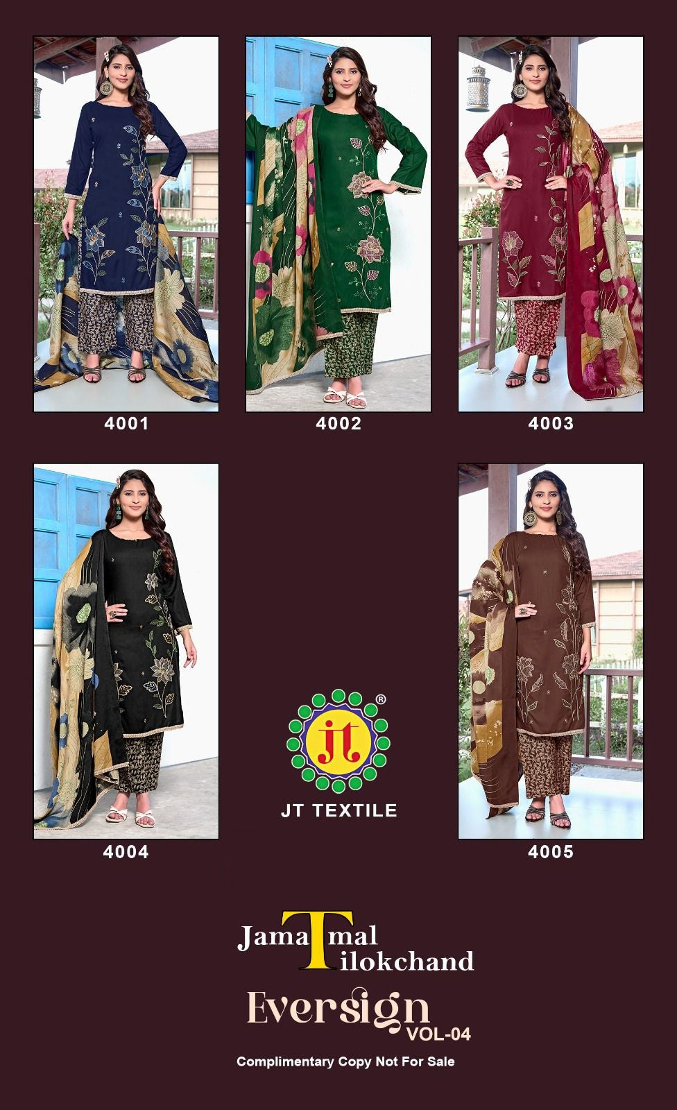 Eversign Vol 4 Jt Rayon Pant Style Suits Wholesaler Gujarat